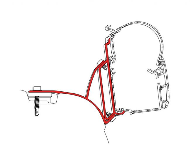 Adapter do markizy ściennej PW - Vivaro + Traffic + Talento + NV300 - Dometic