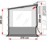 Ścianka boczna z oknem do markizy - Side W CaravanStore/F35 - Fiamma