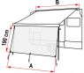 Ścianka przeciwsłoneczna do markizy - Sun View XL 500 - Fiamma