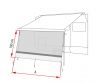 Ścianka przeciwsłoneczna Sun View XL 350 do markizy F45/F80s/F65/ Caravanstore - Fiamma