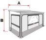 Zabudowa do rolety/markizy Privacy Ultra Light 300 - Fiamma