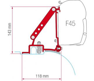 Adapter do markizy Kit Fiat Ducato/Jumper/Boxer (High Roof) - Fiamma