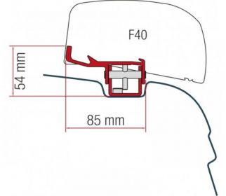 Adapter do markizy F40Van Kit VWT5/T6 Kit UK Version - Fiamma
