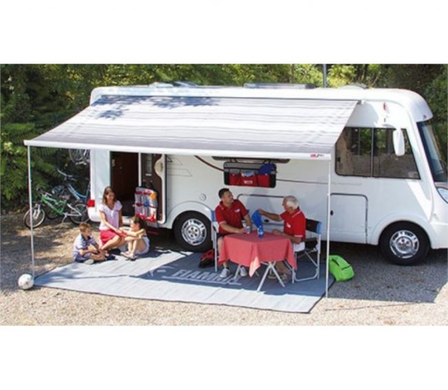 Markiza ścienna w kasecie F45s 260 Polar White Royal Blue - Fiamma