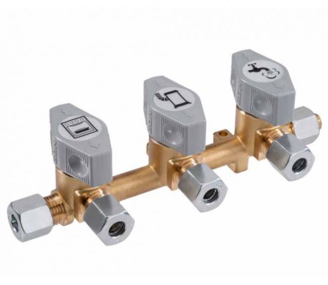 Zawór gazowy potrójny VK 3 8mm - Truma