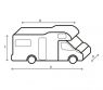 Pokrowiec na kampera Camper Cover AL 12M 800-850 - Brunner