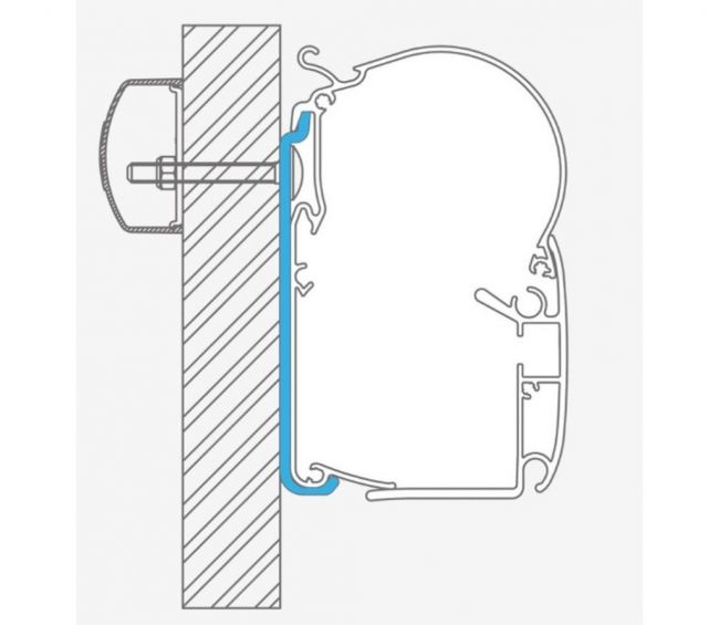 Uniwersalny adapter do markizy ściennej PW1100 / PW1500 5x40cm - Dometic