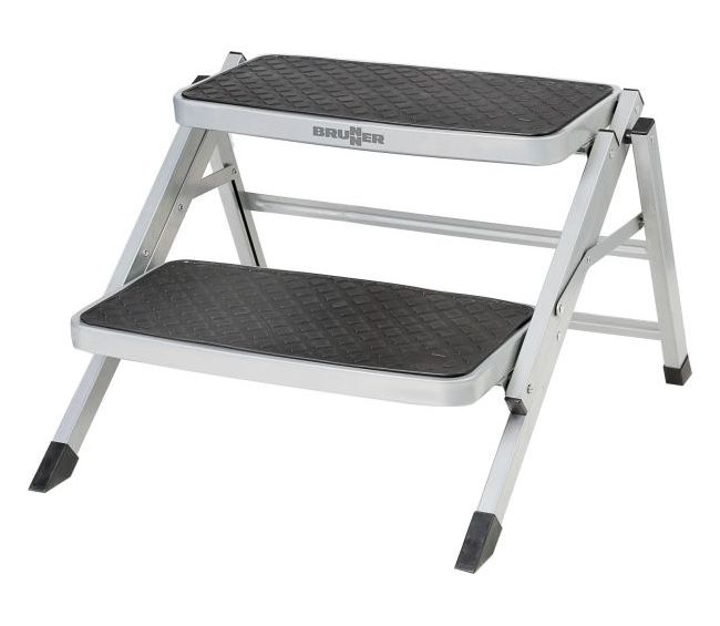 STOPIEŃ WEJŚCIOWY PODWÓJNY SKŁADANY RUCKSTEP ALU - BRUNNER