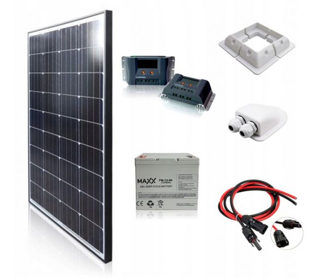 ZESTAW SOLARNY 200W/AKU 80AH
